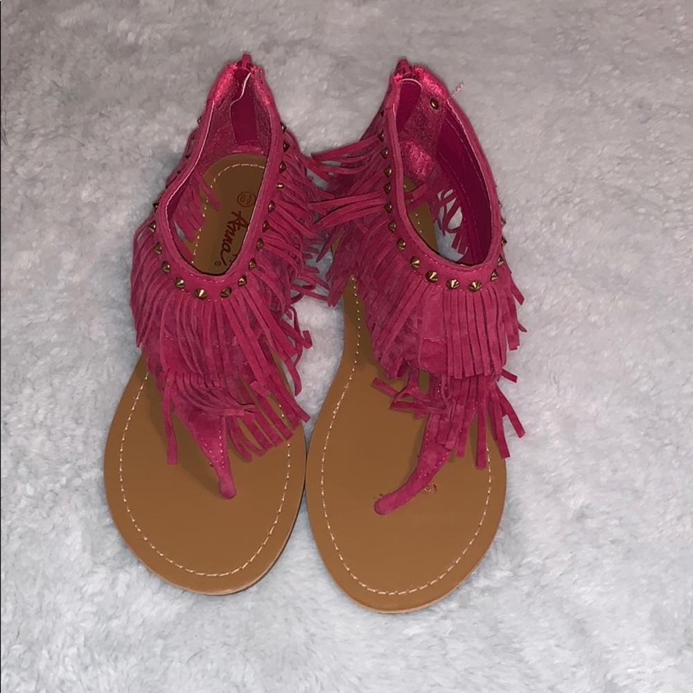 Anna Fringe Sandals